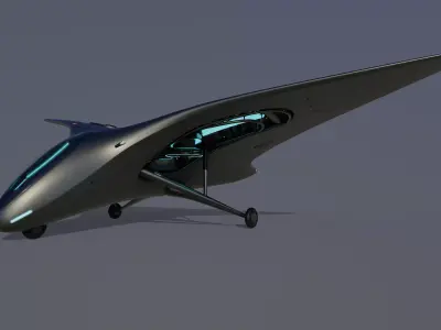 Hang Glider 3D model shop