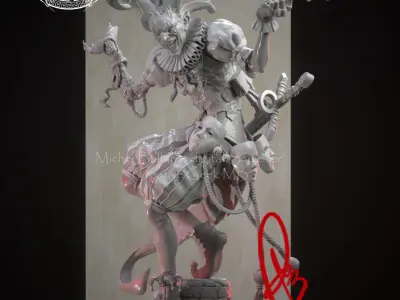 HARLEQUIN OF HORROR BY CREATIVE GEEK MB  3D print model