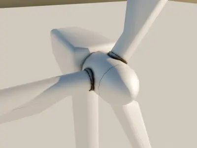 Wind Turbine Low-poly 3D model buy