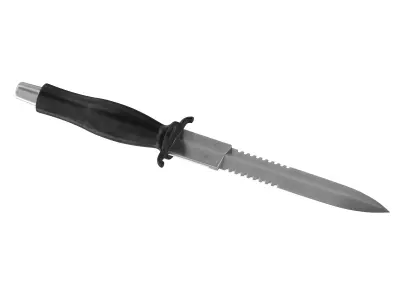 battle knife v4 3D model
