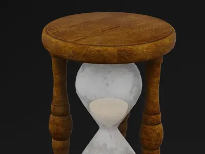 Sand Hour Glass Low-poly 3D model