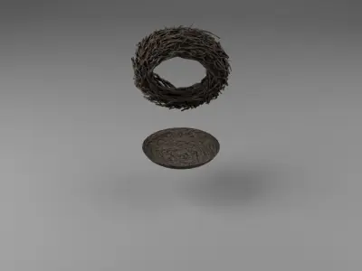 Nest Optimized Free low-poly 3D model