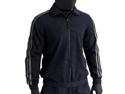 Tactical Sportswear Tracksuit Low-poly 3D model