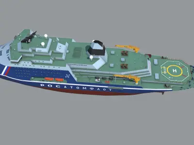 Icebreaker Lider Project 10510 3D model