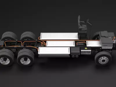 EV Truck Chassis 3D model