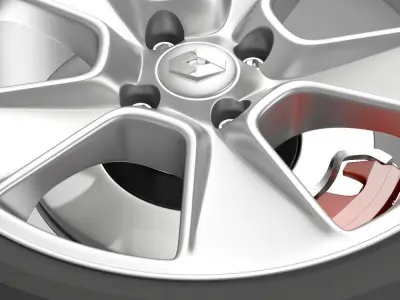Renault Logan2 wheel 3D model