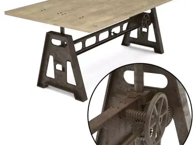 Gordons Adjustable Table 3D model