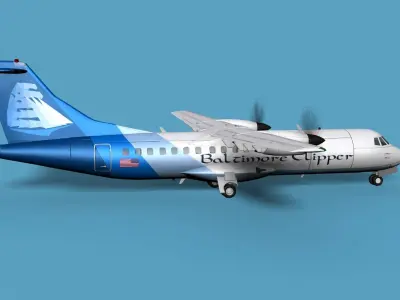 ATR-42-320 Baltimore Clipper 3D model