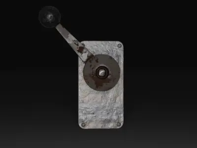 Alarm Lever Low-poly 3D model