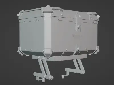 Rider Box Stand Rapido Low-poly 3D model