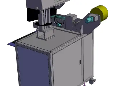 Label automatic laser engraving equipment 3D model