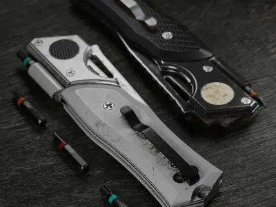Mauser knife by UACK Low-poly 3D model
