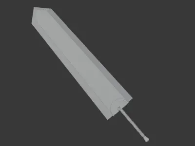 Berserk Guts Dragon Slayer Sword 3D model