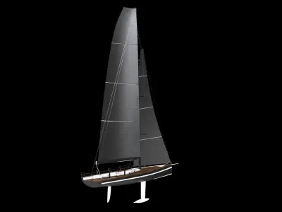 Sailing Yacht 3D model V1
