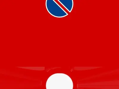 No Parking Road Sign Free 3D model