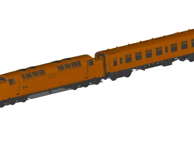 train 3D model shop