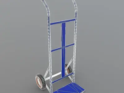 Sack Truck Low-poly 3D model