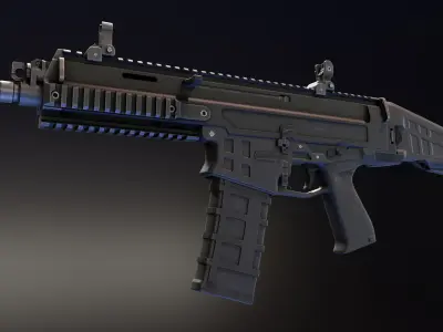 CZ Bren 2 NATO Low-poly 3D model
