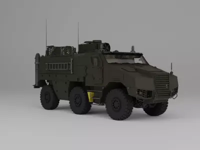 TITUS 6x6 3D model