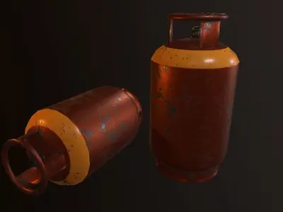 Gas Canister - PBR Game Ready  Low-poly 3D model