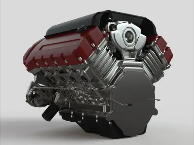 Car engine 3D model get