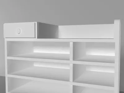 cupboard furniture Low-poly 3D model