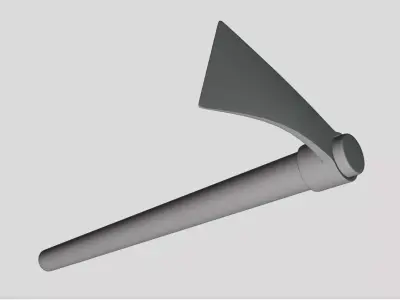 Hoe - Geometry Only No Textures No Materials 3D model
