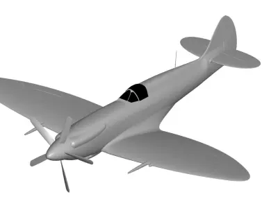 Spitfire F Mk 22 3D model purchase