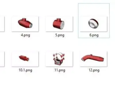 iron pipes Free 3D model