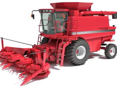 Combine Harvester 3D model 25