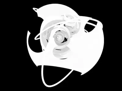 Eyed mecha robot Free low-poly 3D model
