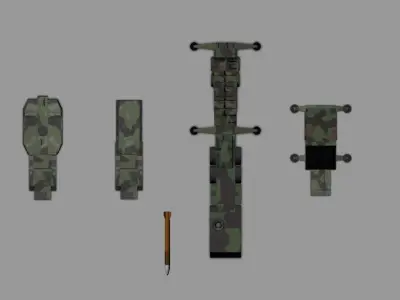 MIM-104 Patriot Low-poly 3D model purchase