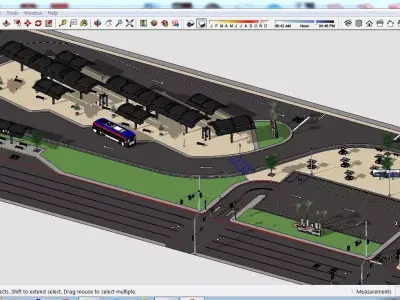 Sketchup Landscape Park E9 Free 3D model