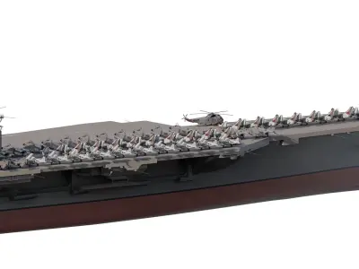 Generic aircraft carrier  3D model