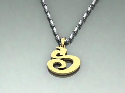 Pendant S-s1 3D print model