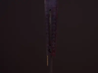 Bloody Sword Low-poly 3D model