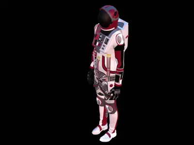 Astronaut Spacesuit Qatar 3D model