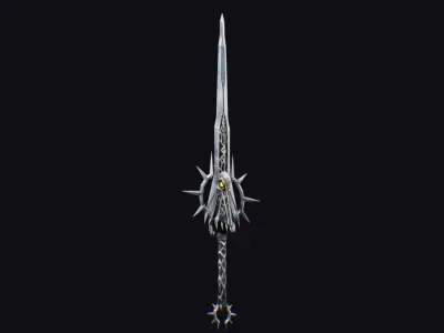 Sword Magical Cutting Fantasy Melee Dagger Iron Blade Saber Low-poly 3D model order
