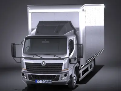 Generic Cargo Truck Mid Size 2016 3D model