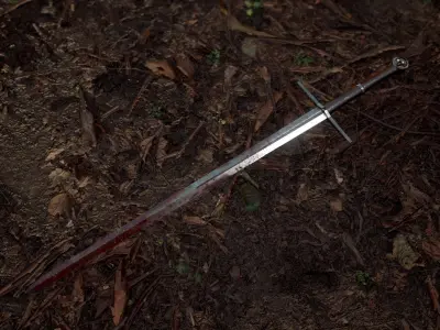 Witcher Sword Low-poly 3D model buy