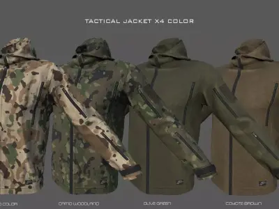 PATRIOT  JACKET Low-poly 3D model