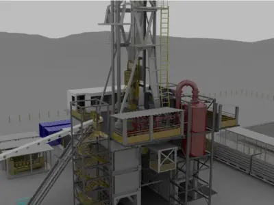 Oil rig 3D model buy