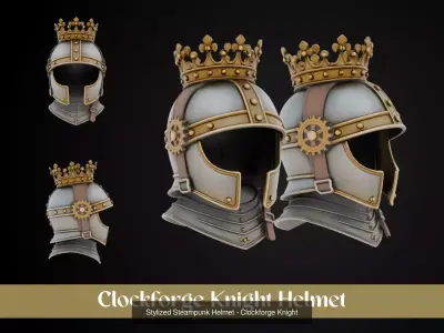 Stylized Steampunk Helmet Pack