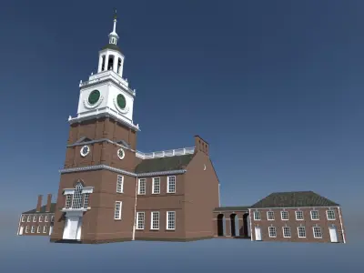 Independence Hall 3D model purchase