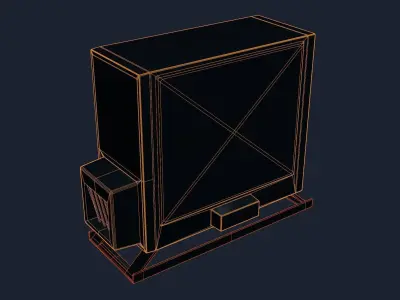Air Conditioner Unit and Refrigeration Machine Game Ready Low-poly 3D model buy