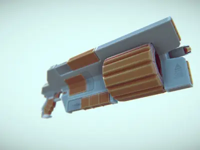 GUN SciFi pack Free 3D model