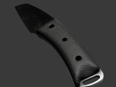 Game and VR-AR Ready Knife Low-poly 3D model