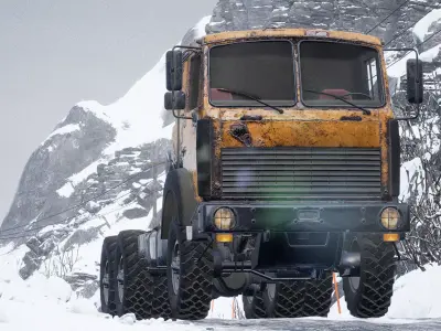 Truck Levo M6970 - Unreal Engine Project Low-poly 3D model