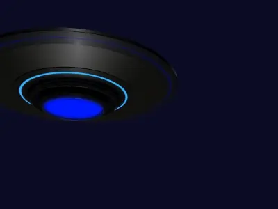 Ufo 3d model alien spaceship flying 3D model
