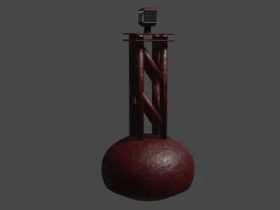 Rusted Buoy Free low-poly 3D model